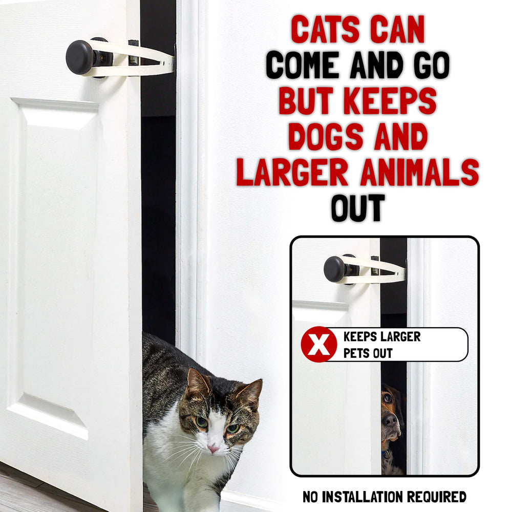 FlexLatch use in busy multi-pet home highlights versatility.