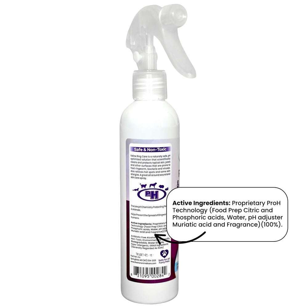FlexTran Feline Ring Care wipe-on cloth for gentle cleansing and protection.