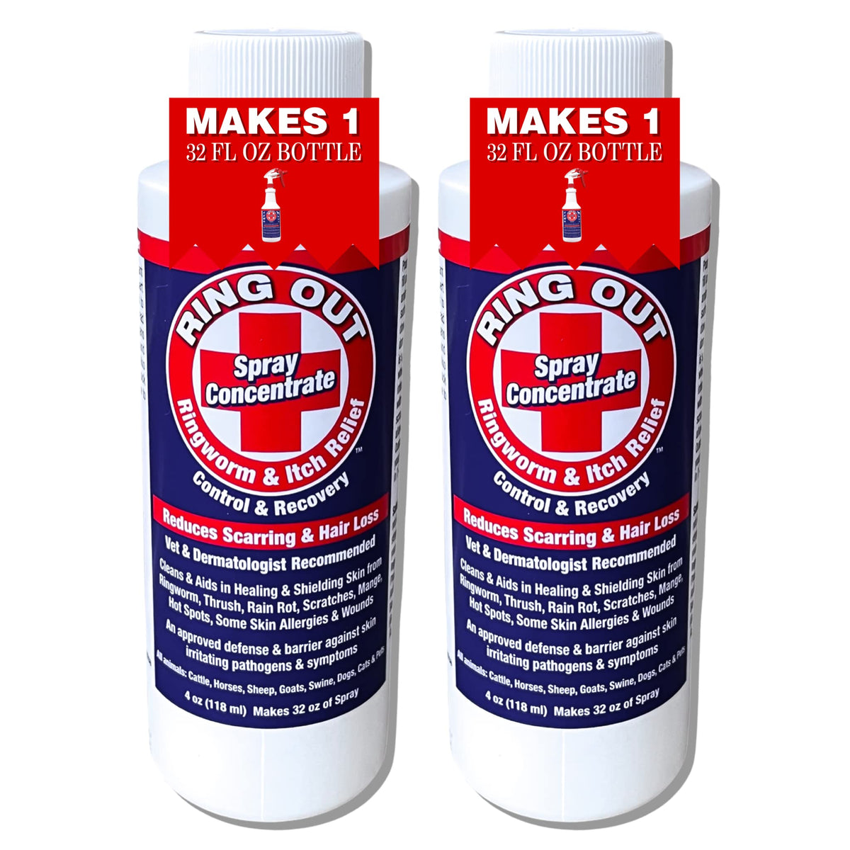 FlexTran Ring Out bottle pour shows easy spray for pets