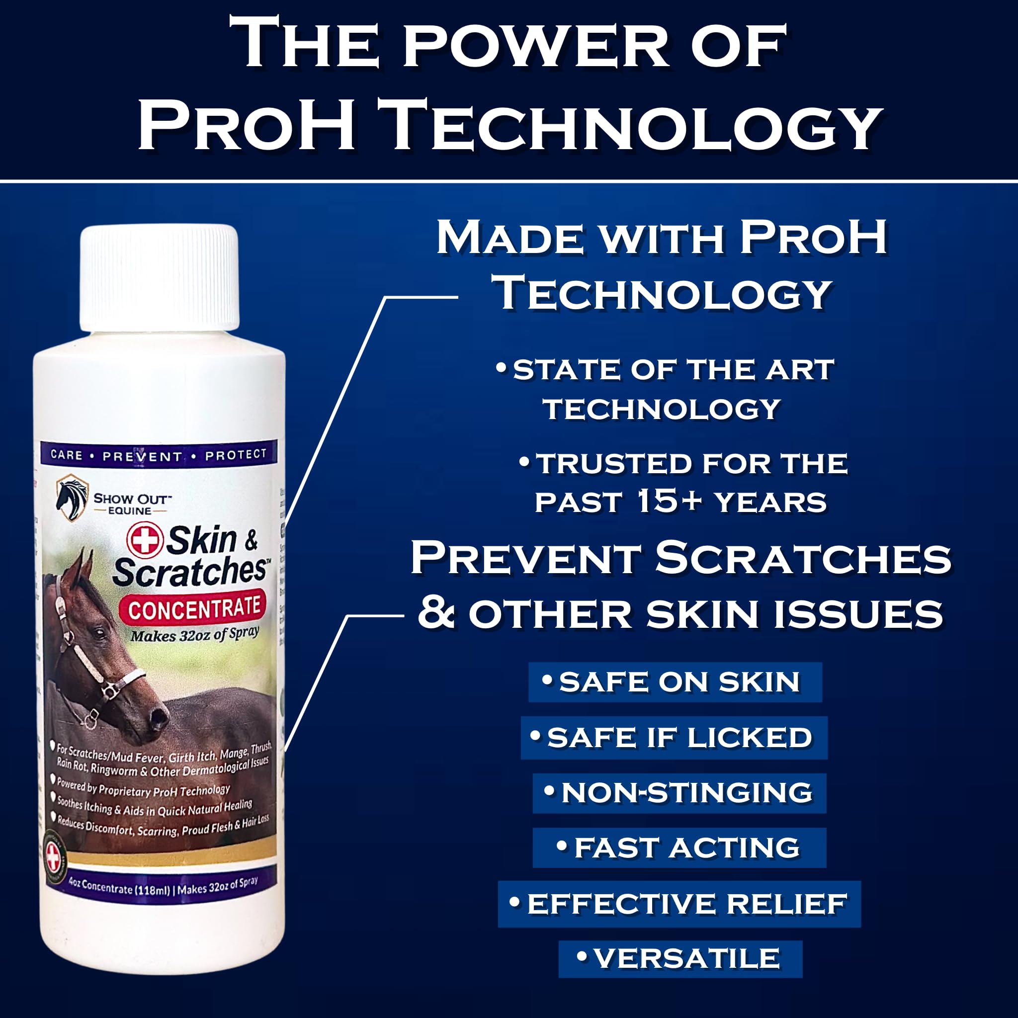 FlexTran Show Out Skin Pack used by veterinarians and trainers for preventive skincare.