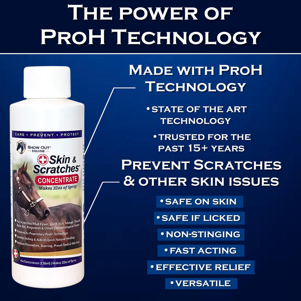 FlexTran Show Out Skin Pack used by veterinarians and trainers for preventive skincare.