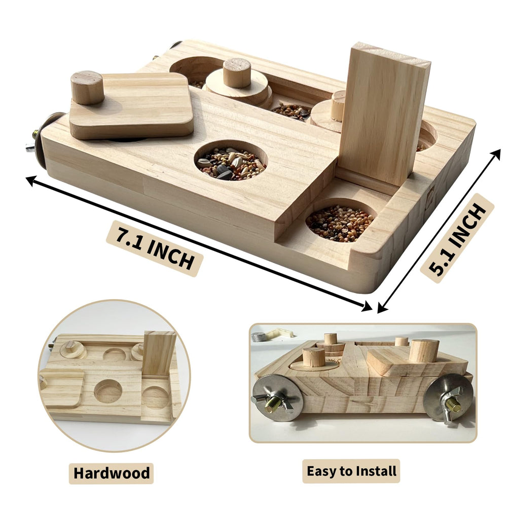 FlidRunest foraging toy with opening lid demonstrates interactive training and treat rewards.