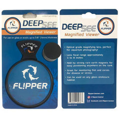 Flipper DeepSee 4-inch lens enables hands-free viewing during tank photography.