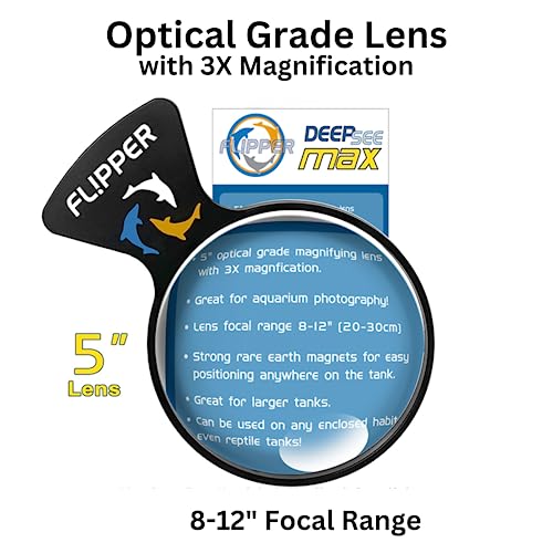 Flipper DeepSee magnetic hold on glass keeps steady reef viewing hands-free