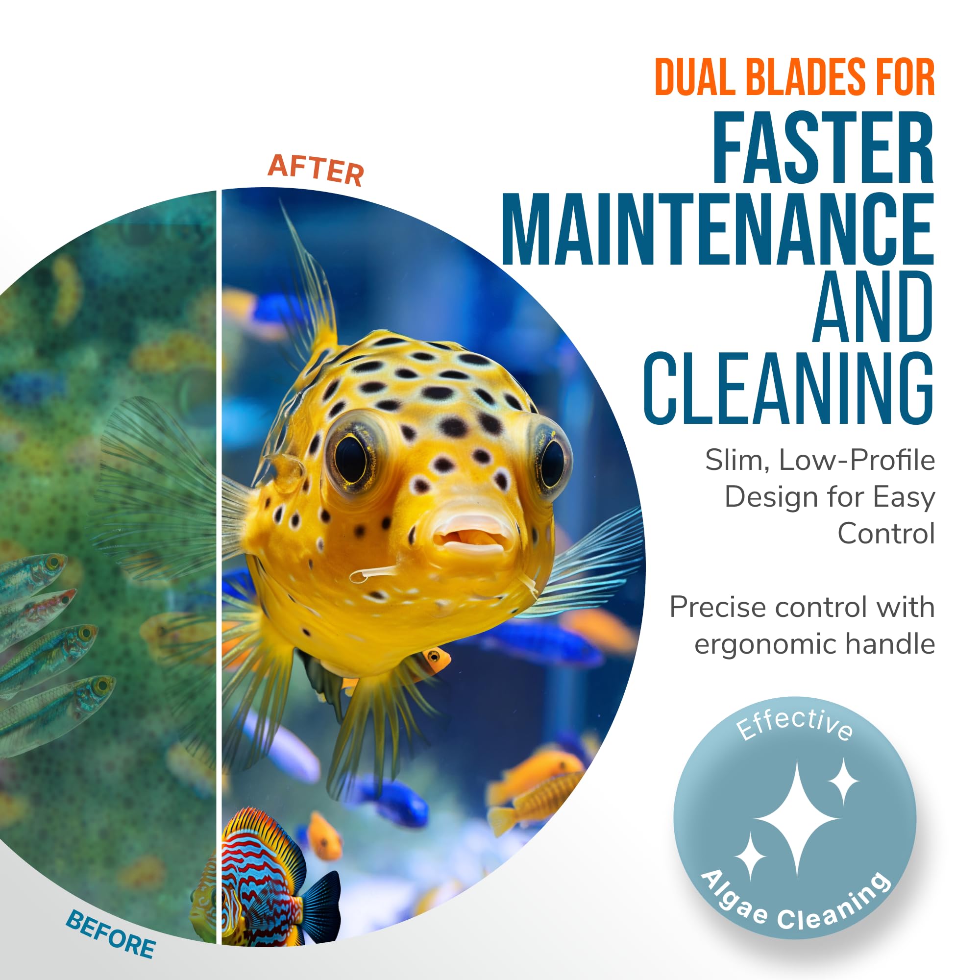 FLIPPER EDGE detached magnet surface shows easy retrieval after cleaning.