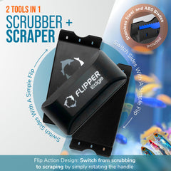 FLIPPER EDGE floating design enables easy retrieval after cleaning.
