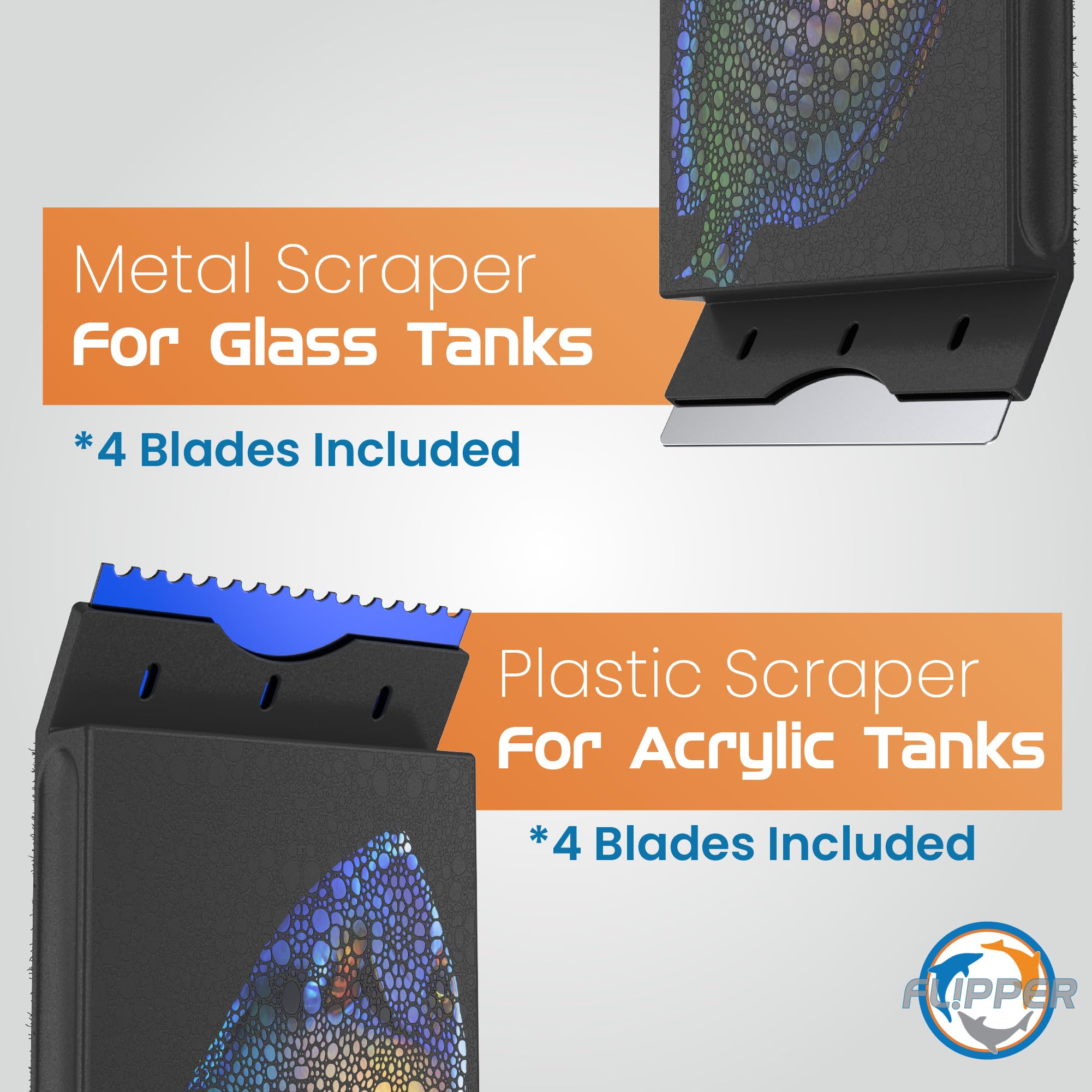 EDGE Puffer dual blades pack engaged for thorough scrub and scrape on algae