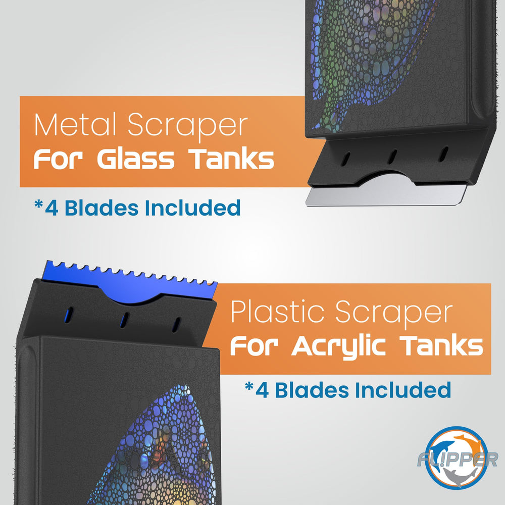EDGE Puffer dual blades pack engaged for thorough scrub and scrape on algae