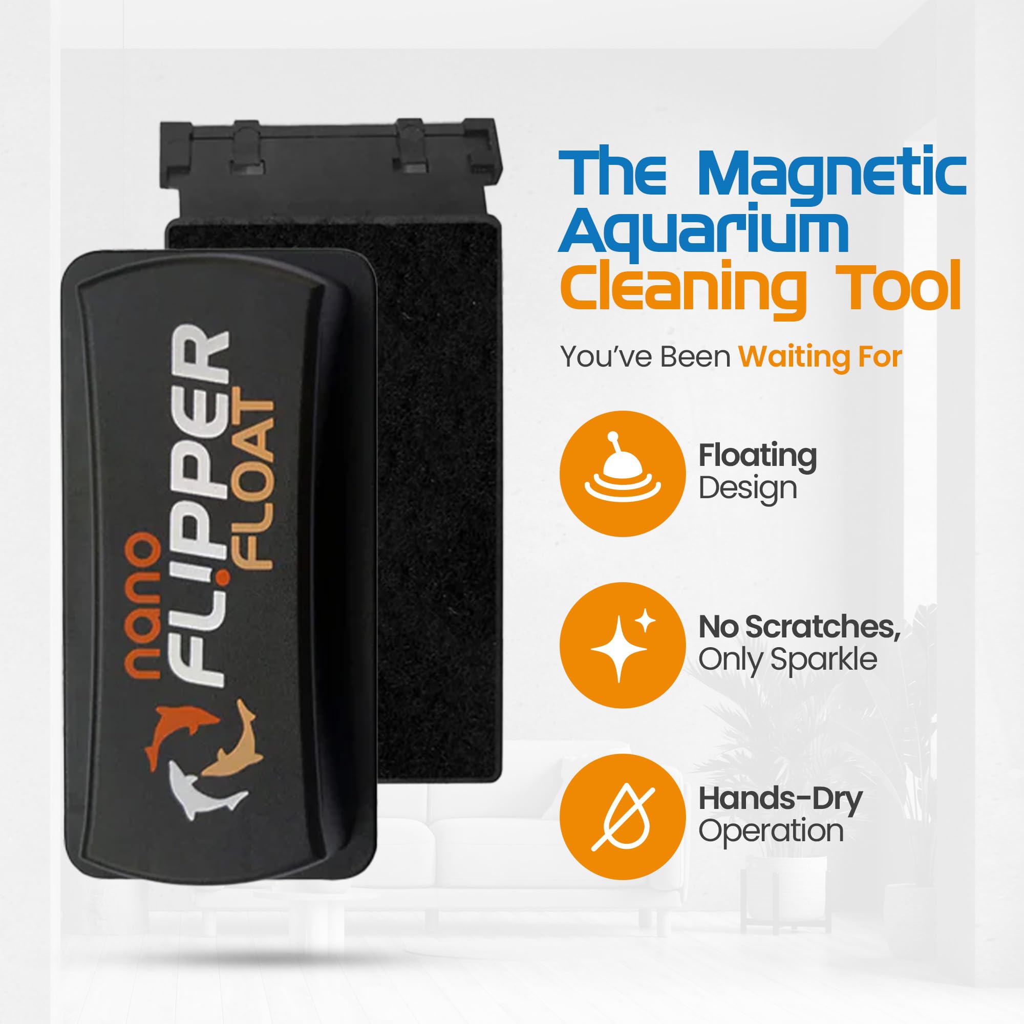 FLIPPER Float Nano with stainless-steel blade during gentle scrubbing.