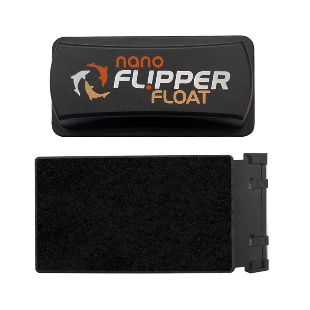 FLIPPER Float Nano demonstrating suitability for small glass tanks.