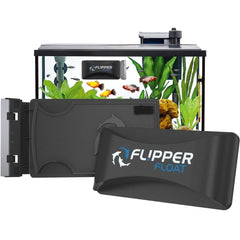 FL!PPER Float Standard cleaner side view with outside magnet for algae removal.