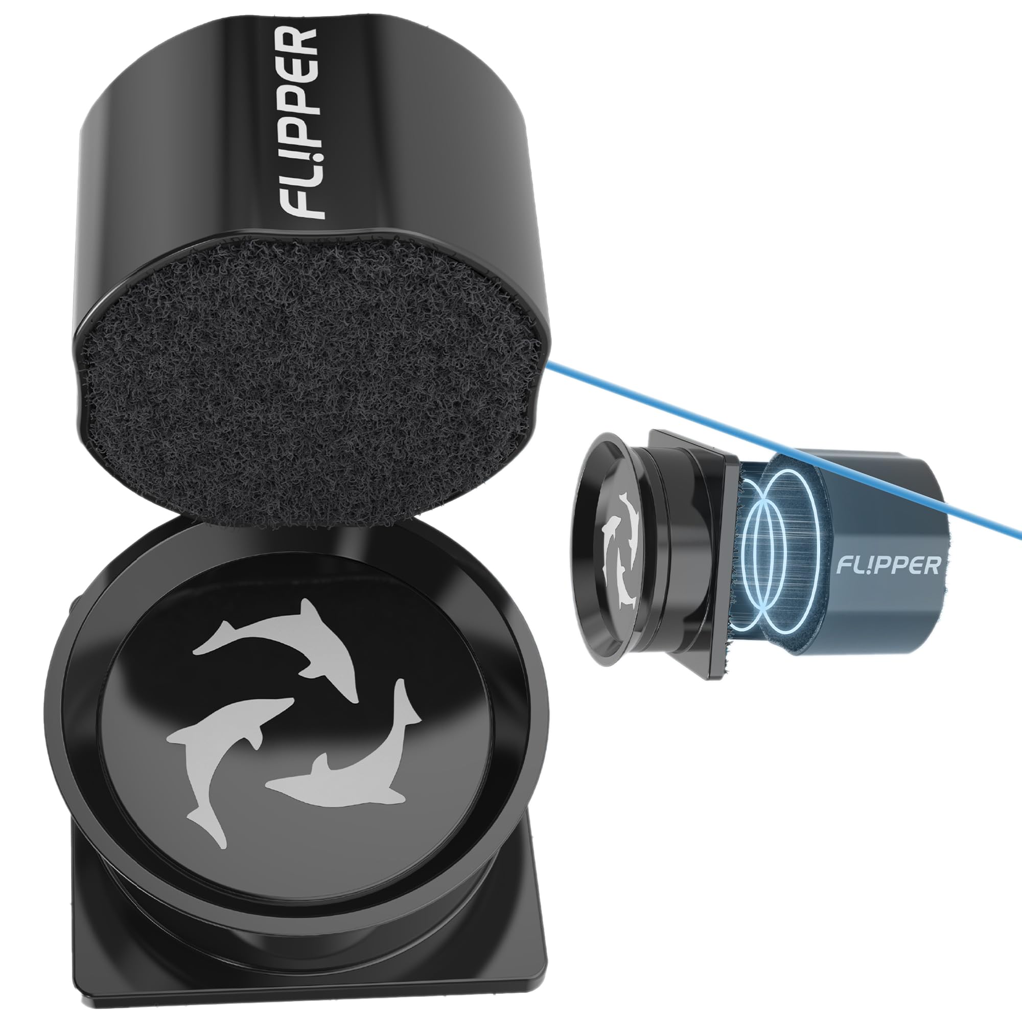 FL!PPER Pico external magnet cleaner demonstrates hands-free, dry tank cleaning for small aquariums.