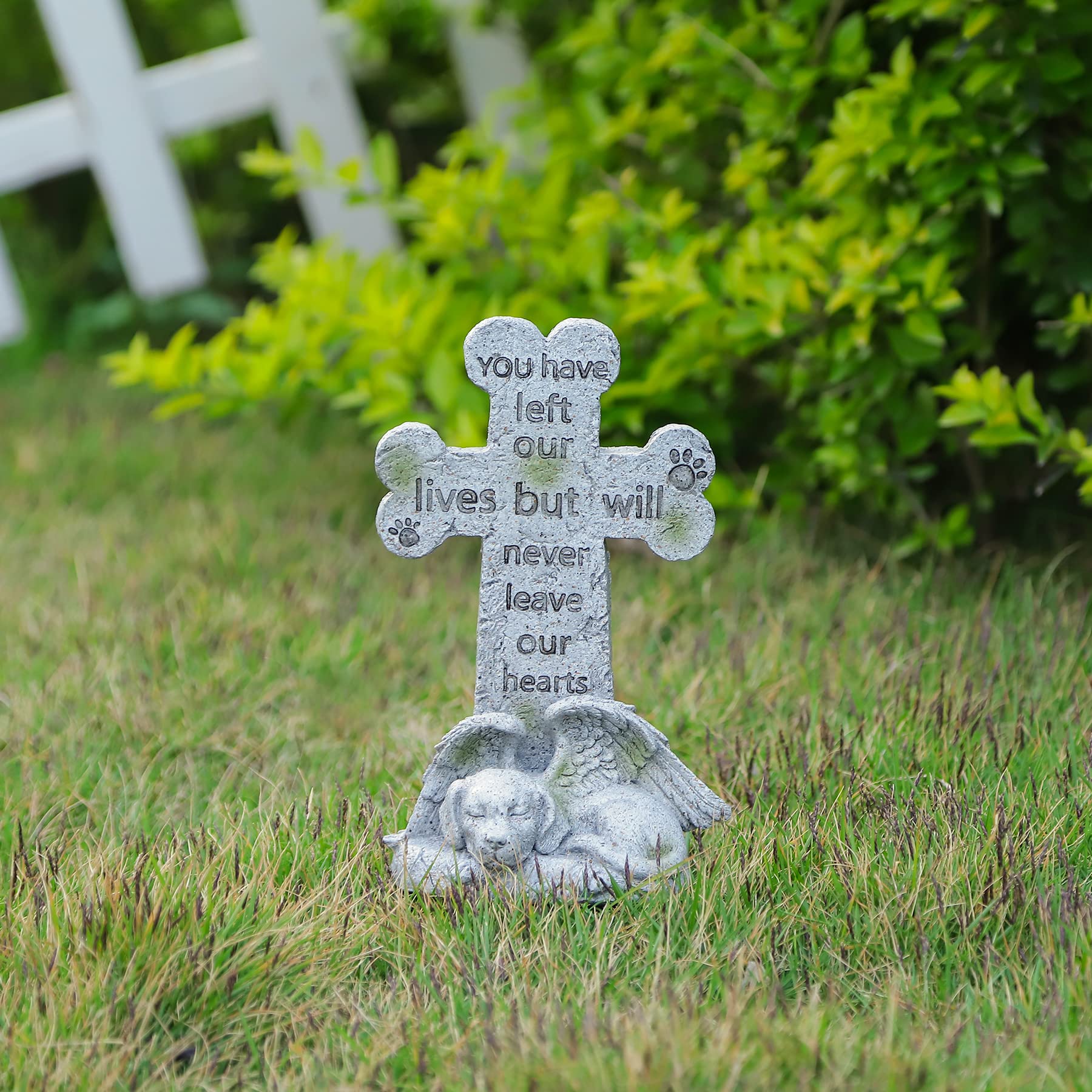 Floryden bone-shaped-cross-engraving preserves a loving message for canine companions.