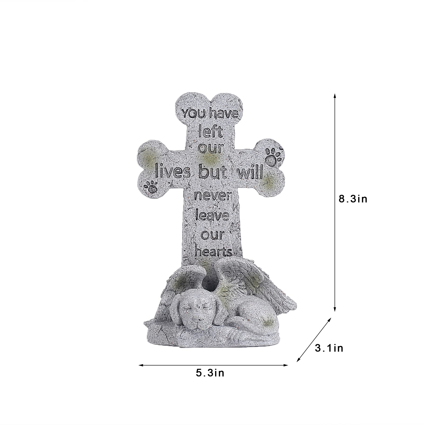 Floryden dog grave-marker-8-27inch marks cherished memories in your yard.