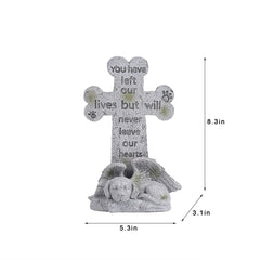 Floryden dog grave-marker-8-27inch marks cherished memories in your yard.