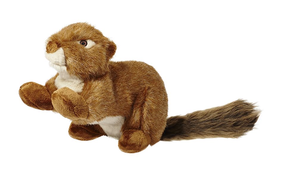 Fluff & Tuff SQUEAKERLESS Red Squirrel 12-inch toy for fetch and tug