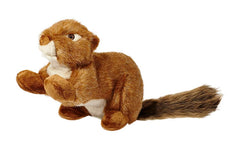 Fluff & Tuff SQUEAKERLESS Red Squirrel 12-inch toy for fetch and tug