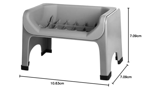 Fluff Trough dishwasher-safe bowls grey – effortless cleanup after meals.