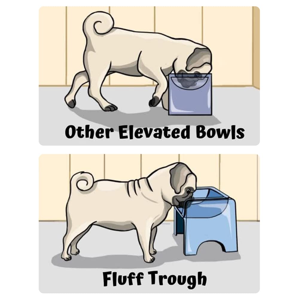 Fluff Trough silicone insert grey – removable for easy cleaning and safe food contact.