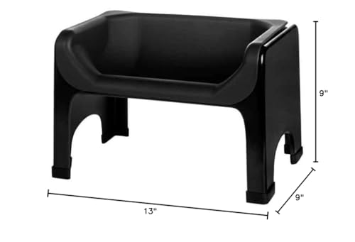 Fluff Trough XL black X-Large pack fits big dogs with style