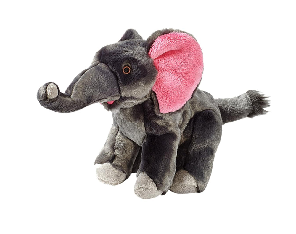 Fluff and Tuff Edsel Elephant trunk closeup highlights durable stitching and interactive appeal.
