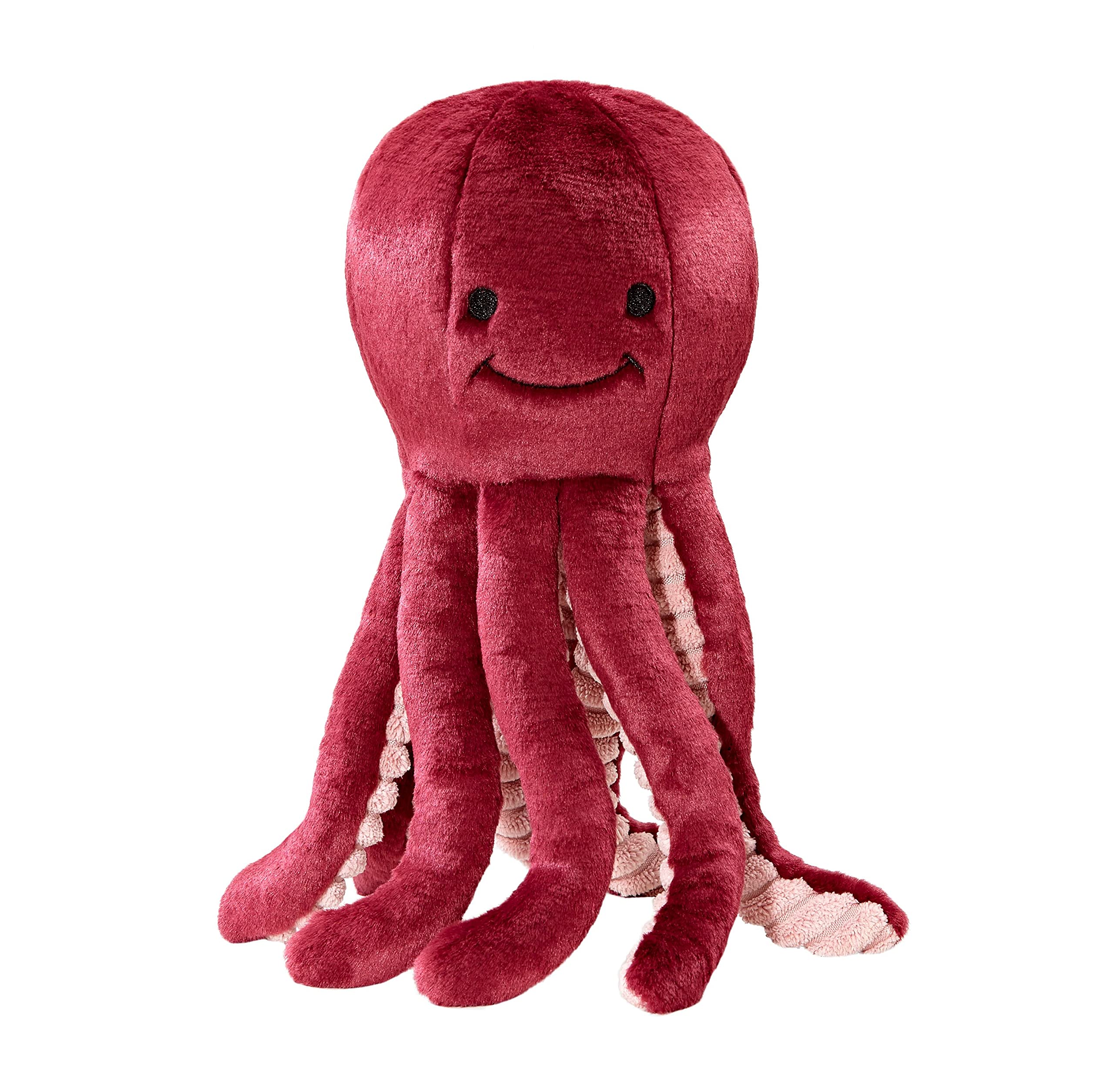 Fluff & Tuff Olympia Octopus plush toy front view showing eight legs for interactive play