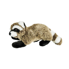 Fluff & Tuff Rocket The Raccoon 12 inch toy showcasing durable plush for interactive dog play.