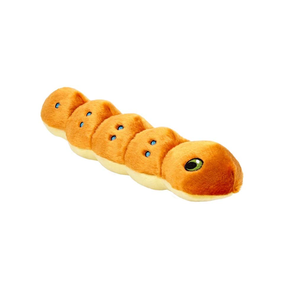 Fluff & Tuff Tiny Spicy Caterpillar 11-inch dog toy for cuddling and interactive play