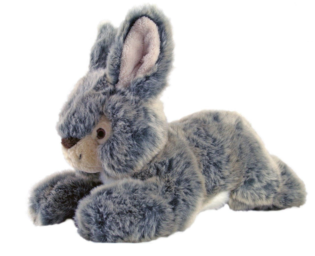 Fluff & Tuff Walter Wabbit plush dog toy left view highlighting ultra-plush outer fabric for cuddly play