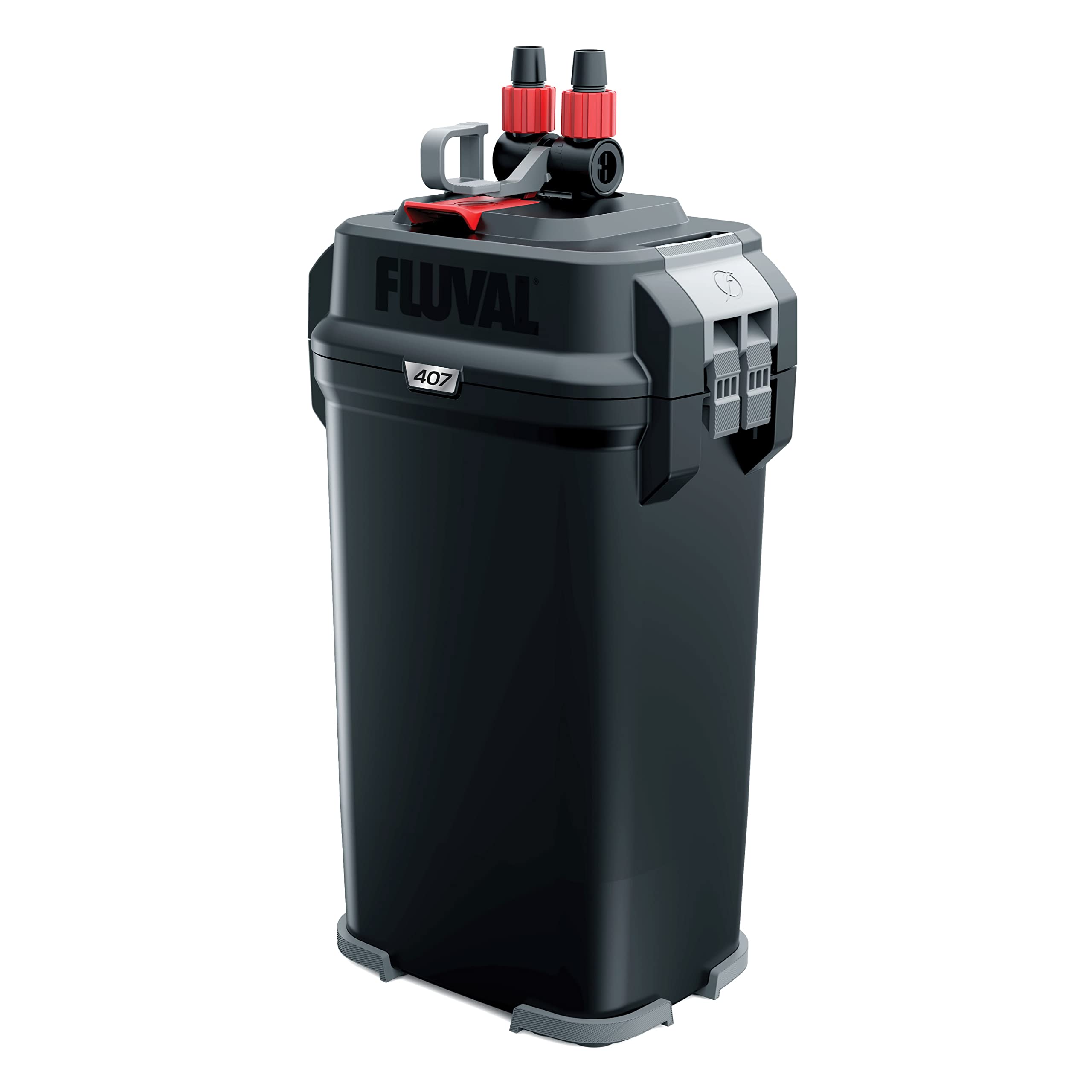 Fluval 407 canister filter in action with quiet pump maintains clear water.
