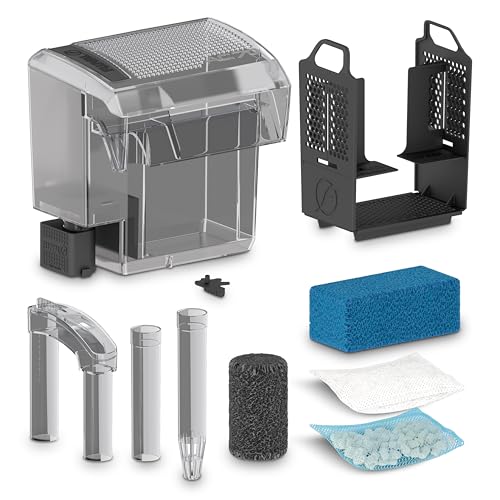 Fluval AC70 filter media compartments demonstrate ready-to-use media for fast setup.