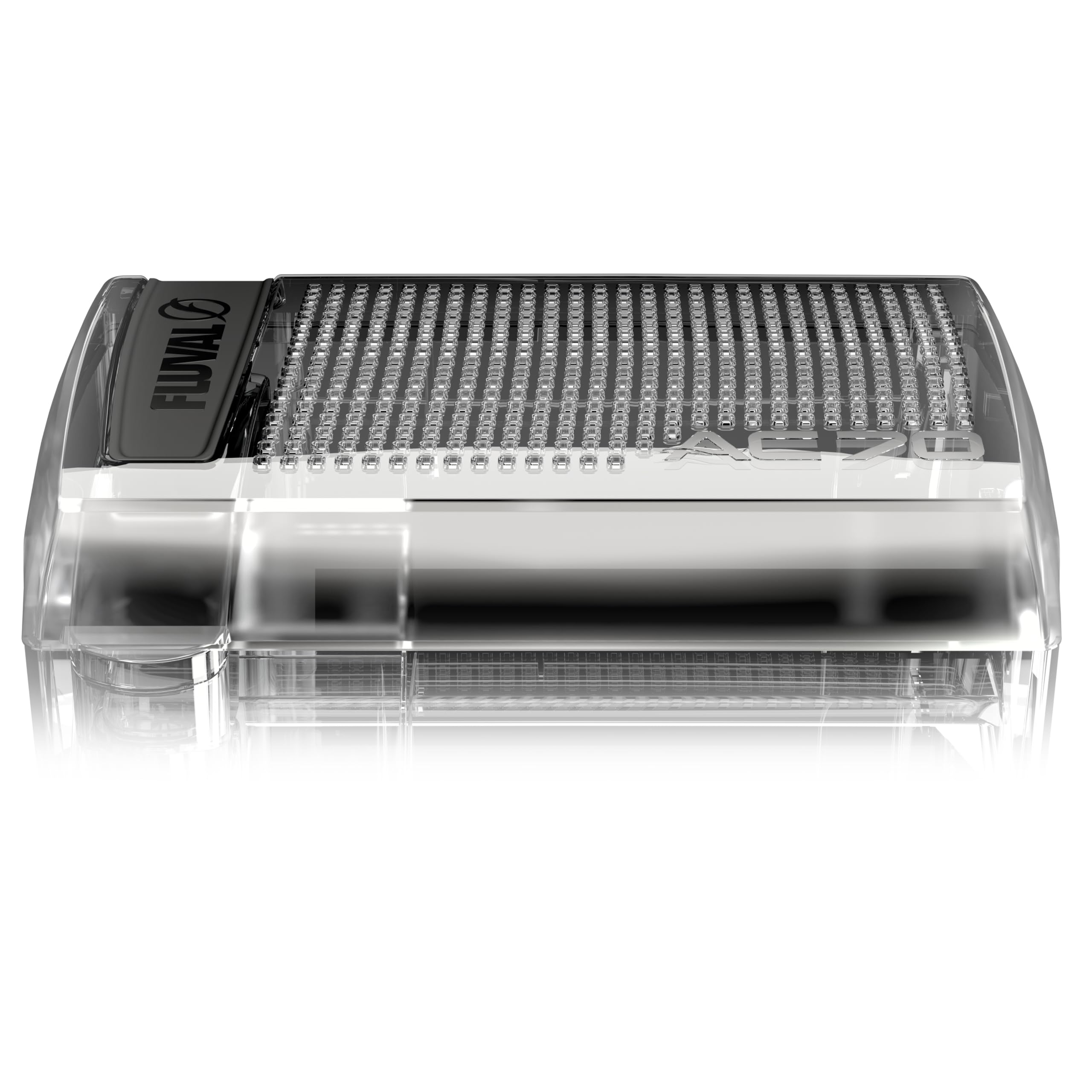 Fluval AC70 pump and tubing image shows quiet operation and steady water flow.
