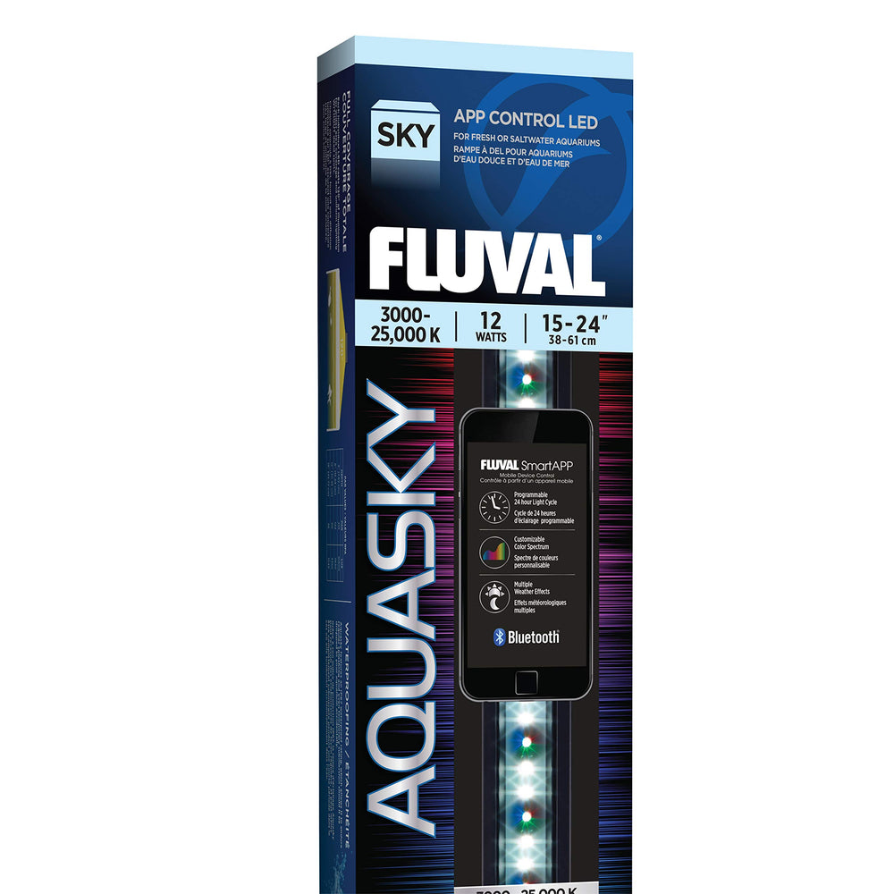 Fluval Aquasky 2.0 LED panel front view for even tank lighting
