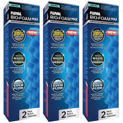 Fluval Bio-Foam Max 6-pack fits 406/407 filters for efficient filtration.