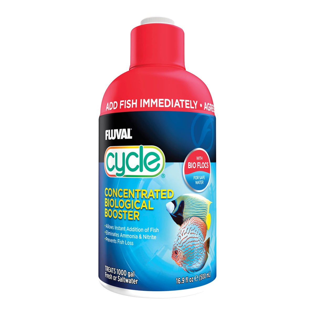 Fluval Cycle bottle front-label ready-to-use inoculation for a safer, healthier tank.
