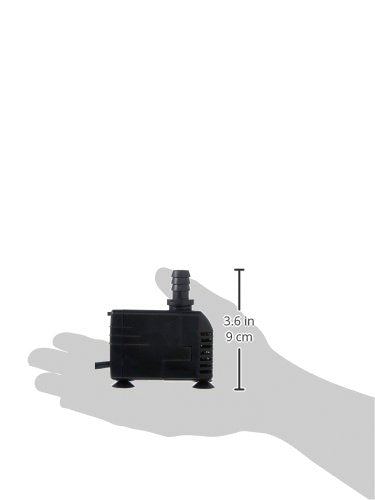 Fluval Flex 9g WP500 pump in-tank installation showing circulation.