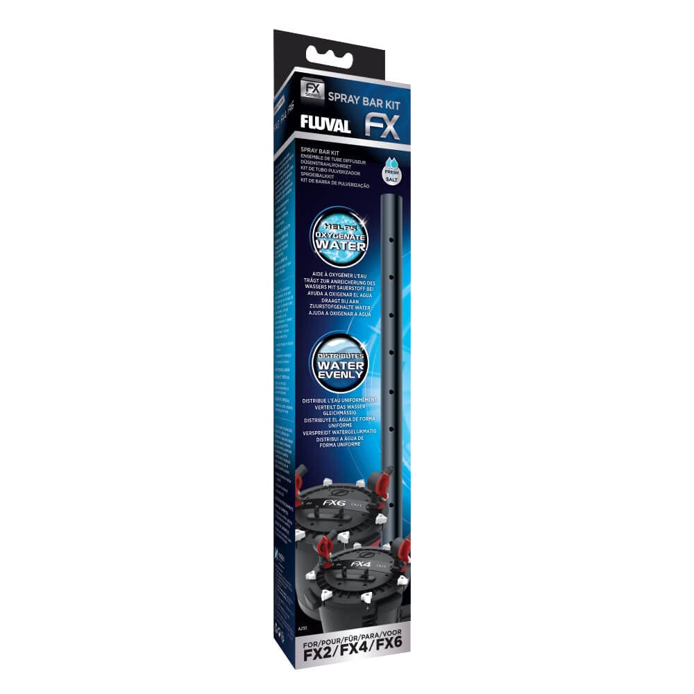 Fluval FX Spray Bar Kit extended assembly showing adjustable length for even diffusion.