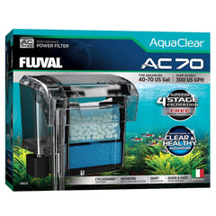 Fluval pack completo AC70: kit de medios para filtración integrada.