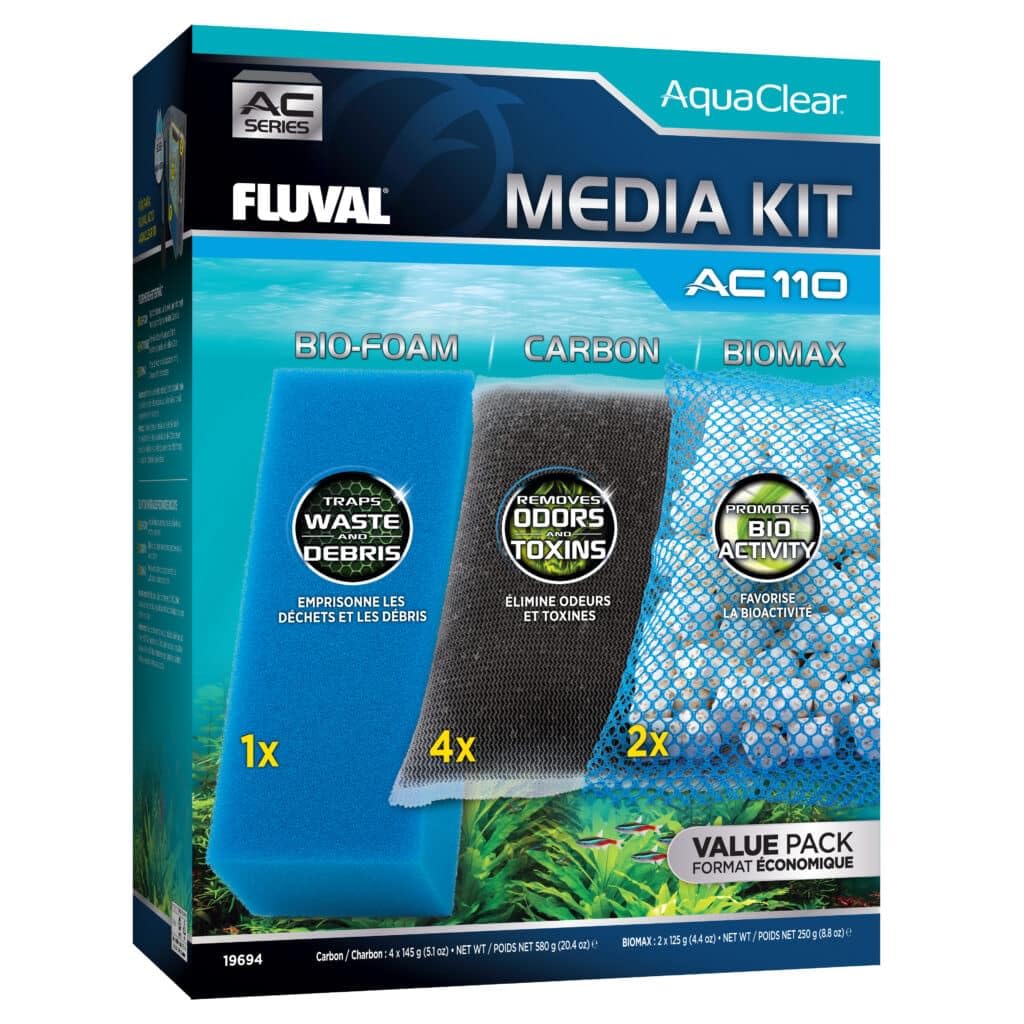 Fluval Bio-Foam component delivering mechanical filtration to trap debris