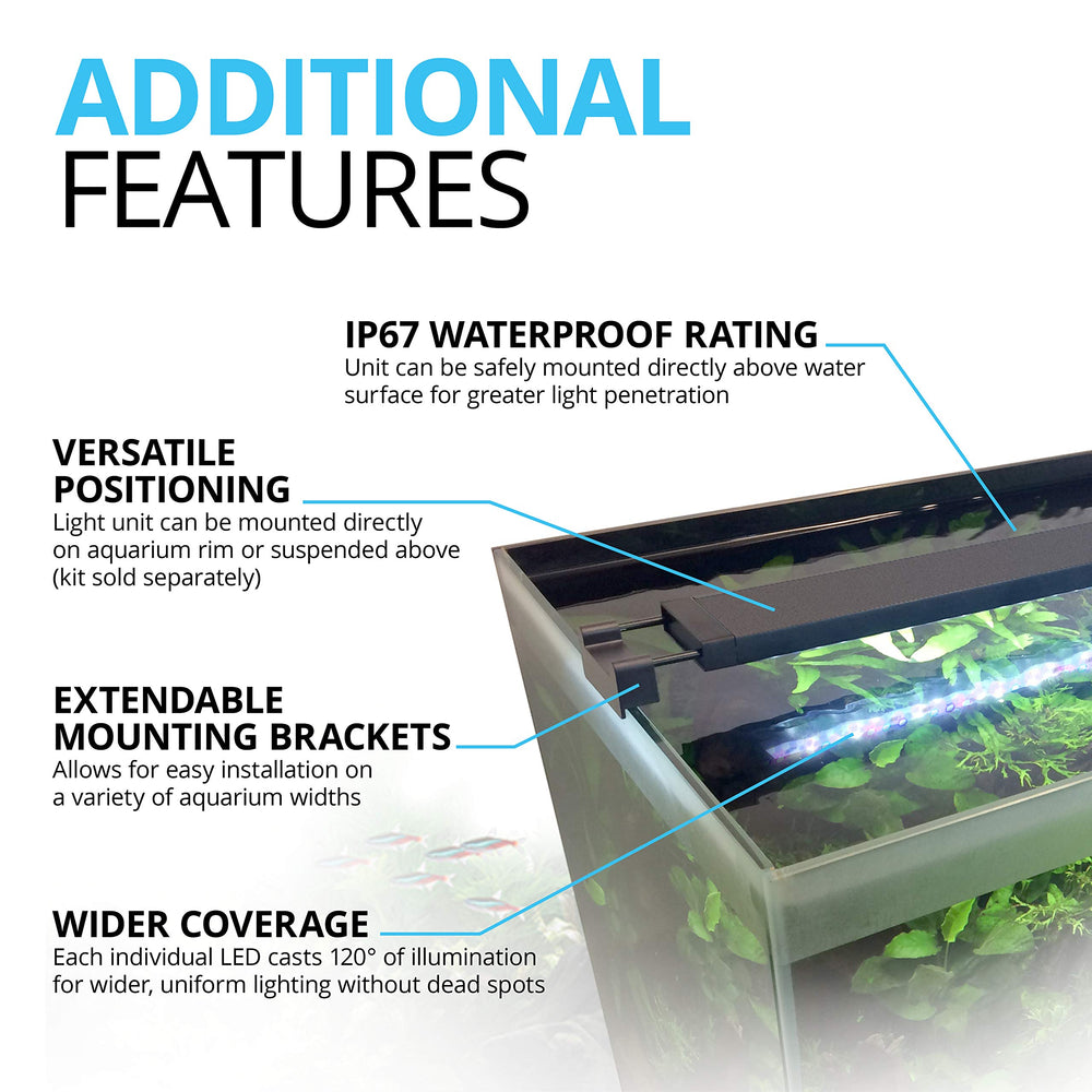 Fluval Plant 3.0 LED habitat presets Tropical for quick setup.