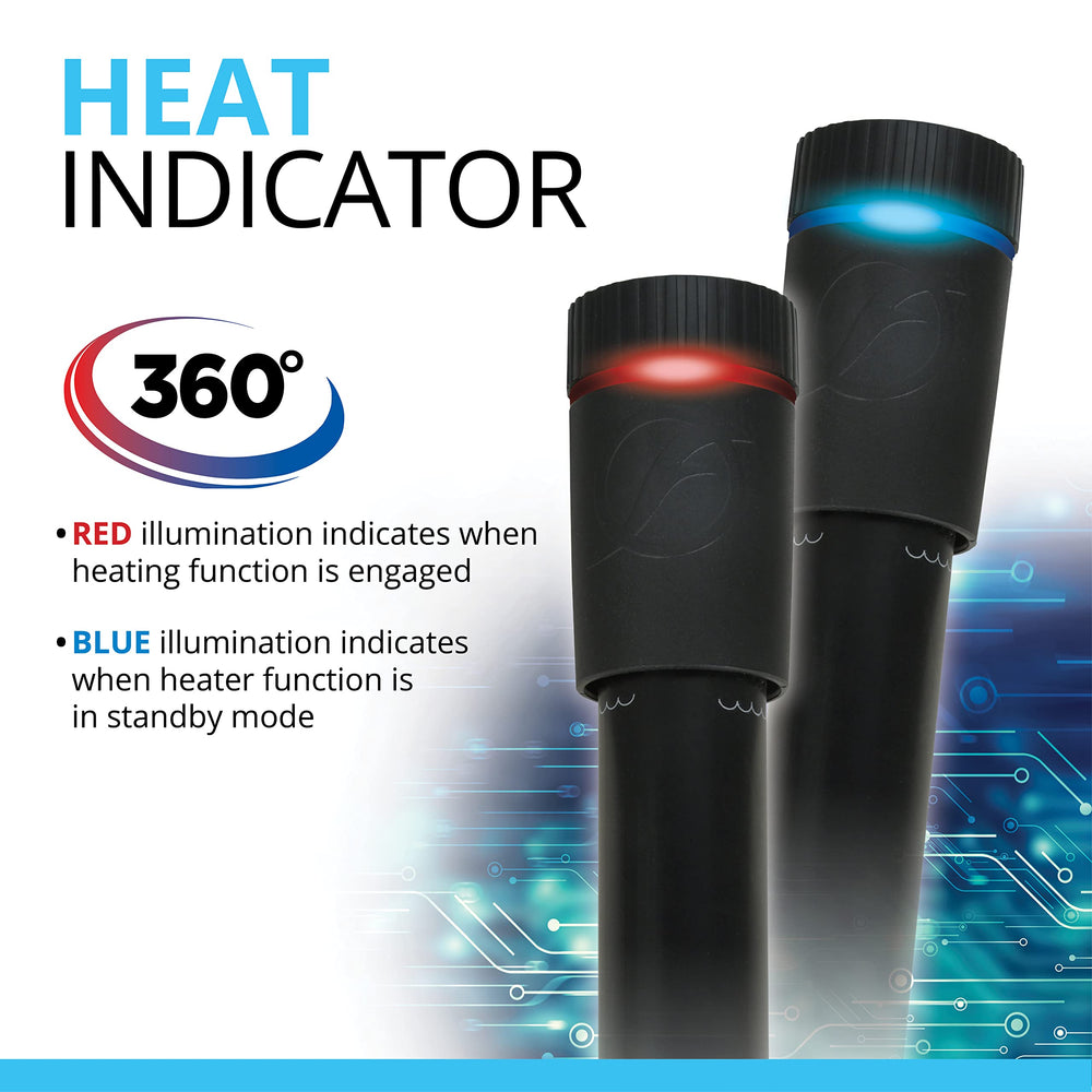 Fluval T50 heater installed in a freshwater aquarium ensures even heat distribution for thriving fish.