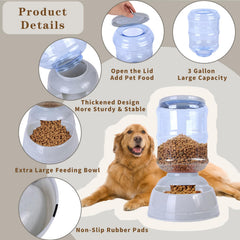 Flying Dove automatic dog feeder gravity refill action demonstrates effortless feeding.
