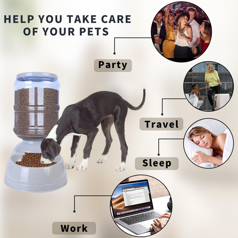 Flying Dove automatic feeder for cats and dogs demonstrates versatile dispenser.