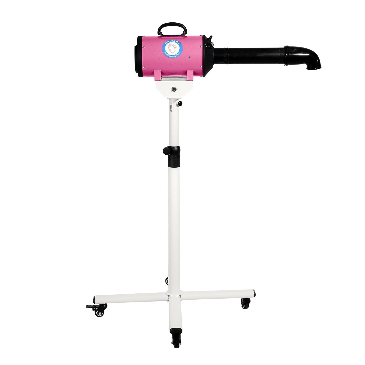Flying Pig High Velocity Dryer front view shows powerful airflow for efficient pet drying.