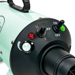 Flying Pig High Velocity Dryer control panel emphasizes adjustable speed and temperature for customized grooming.