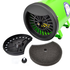 Flying Pig High Velocity Dryer control panel lets you customize speed and heat for coat care.