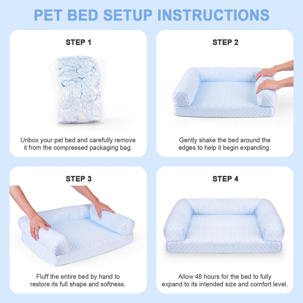 Foamio cat bed lightweight cushion remains breathable for comfort.