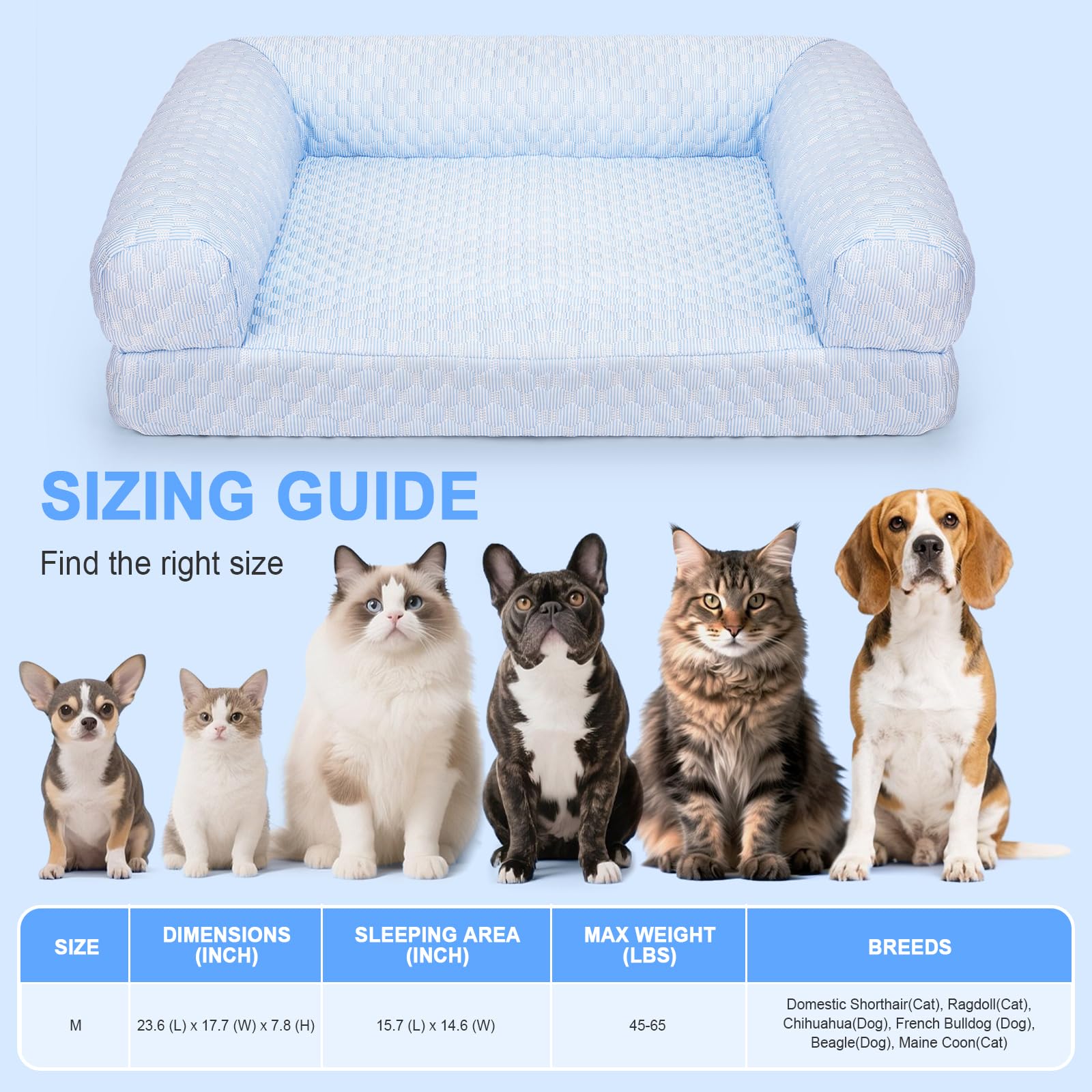 Foamio cat bed machine-washable cover makes cleanup easy.