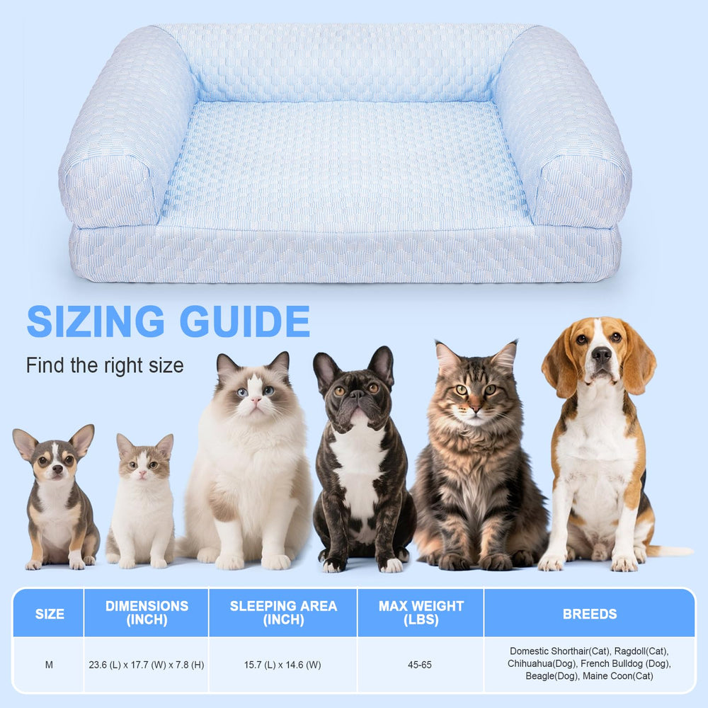 Foamio cat bed machine-washable cover makes cleanup easy.