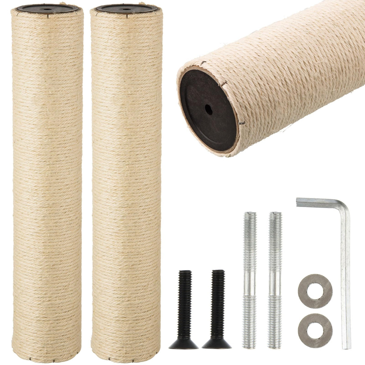 FOBSME cat scratch post replacement 2-pack 45cm ready for quick installation.